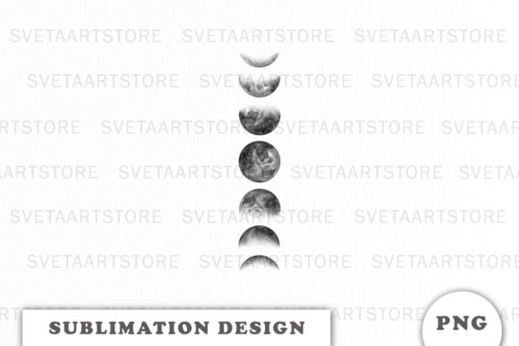 Download Moon Phase Sublimation Design Png - Sublimation design Collection