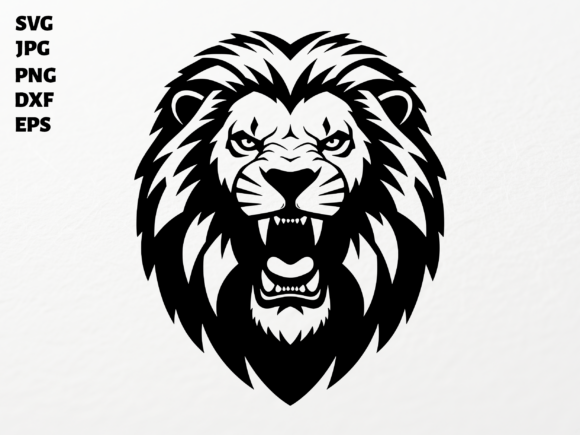 Download Roaring Lion Head SVG for Cricut - Premium Resources