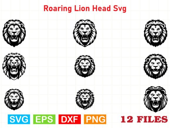 Download Roaring Lion Head Svg - Premium Resources